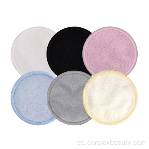 Las almohadillas de algodón reutilizables maquillan almohadillas faciales